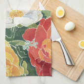 Midnight Florals I Theedoek (Quarter Fold)