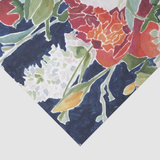 Midnight Florals I Tissuepapier (Detail)