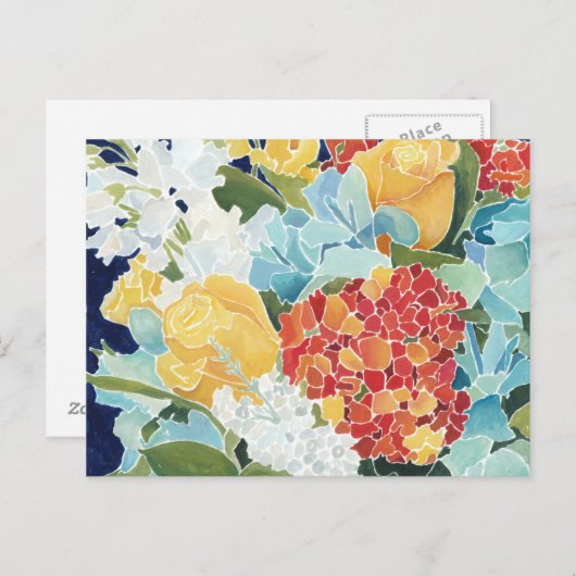 Midnight Florals II Briefkaart (Voorkant / Achterkant)