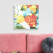 Midnight Florals II Canvas Afdruk (Insitu (Woonkamer))