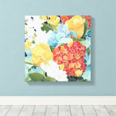 Midnight Florals II Canvas Afdruk (Insitu (Houten vloer))