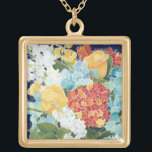 Midnight Florals II Goud Vergulden Ketting<br><div class="desc">Floral</div>