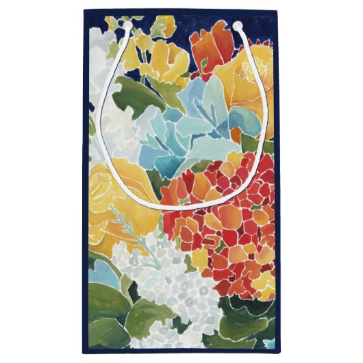 Midnight Florals II Klein Cadeauzakje (Achterkant)