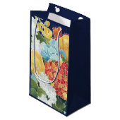 Midnight Florals II Klein Cadeauzakje (Voorkant Gekanteld)