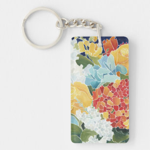 Midnight Florals II Sleutelhanger