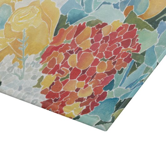 Midnight Florals II Snijplank (Hoek)