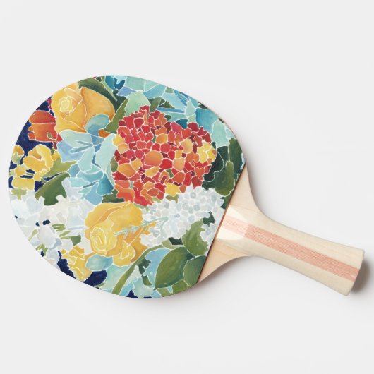 Midnight Florals II Tafeltennisbatje (Zijkant)