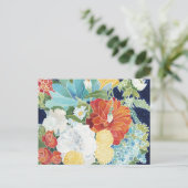 Midnight Florals III Briefkaart (Staand voorkant)