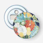 Midnight Florals III Button Flesopener (Voorkant)
