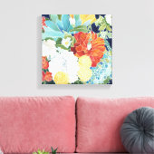 Midnight Florals III Canvas Afdruk (Insitu (Woonkamer))