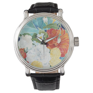 Midnight Florals III Horloge