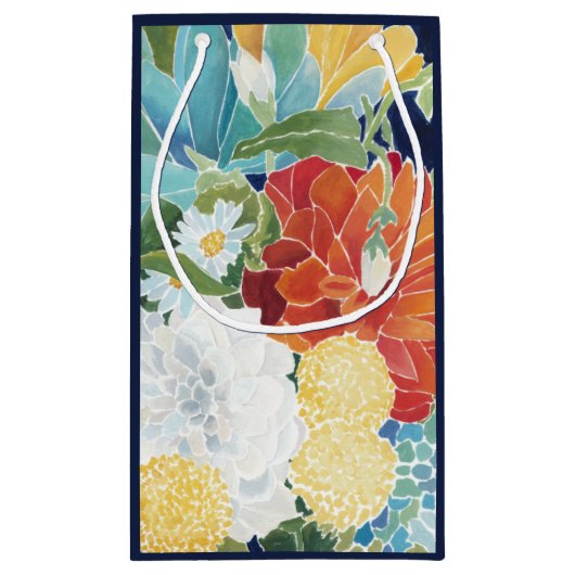 Midnight Florals III Klein Cadeauzakje (Achterkant)