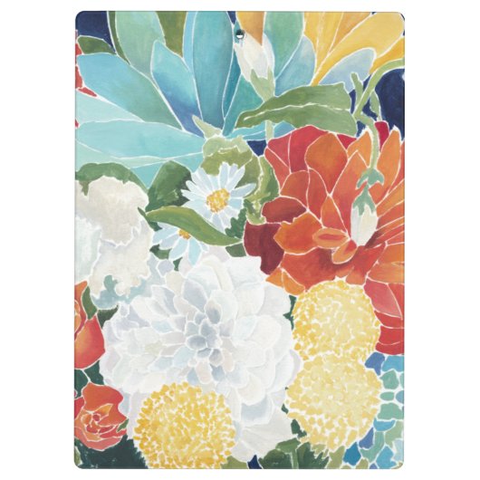 Midnight Florals III Klembord (Achterkant)