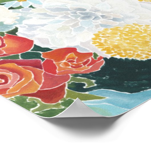 Midnight Florals III Poster (Hoek)