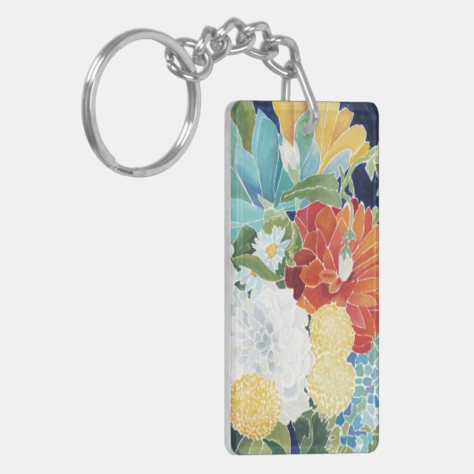 Midnight Florals III Sleutelhanger (Voorkant Links)