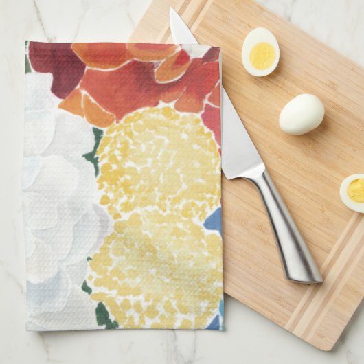 Midnight Florals III Theedoek (Quarter Fold)