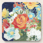 Midnight Florals IV Bier Onderzetter (Voorkant)