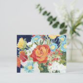 Midnight Florals IV Briefkaart (Staand voorkant)