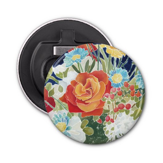 Midnight Florals IV Button Flesopener (Voorkant)