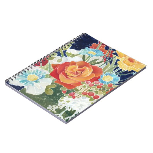 Midnight Florals IV Notitieboek (Linkerzijde)