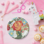 Midnight Florals IV Papieren Bordje (Feest)