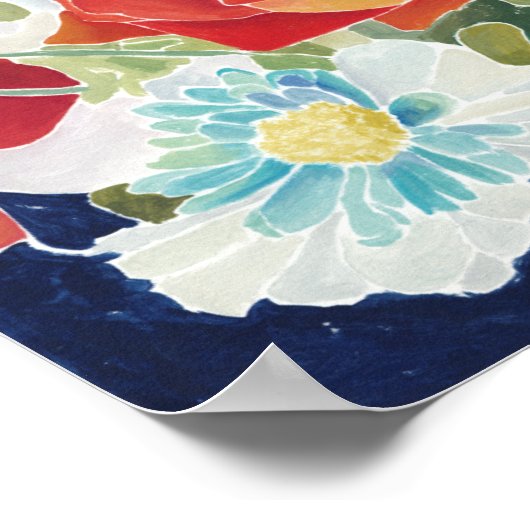 Midnight Florals IV Poster (Hoek)