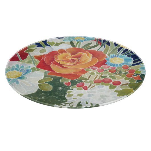 Midnight Florals IV Snijplank (Hoek)