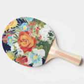 Midnight Florals IV Tafeltennisbatje (Zijkant)