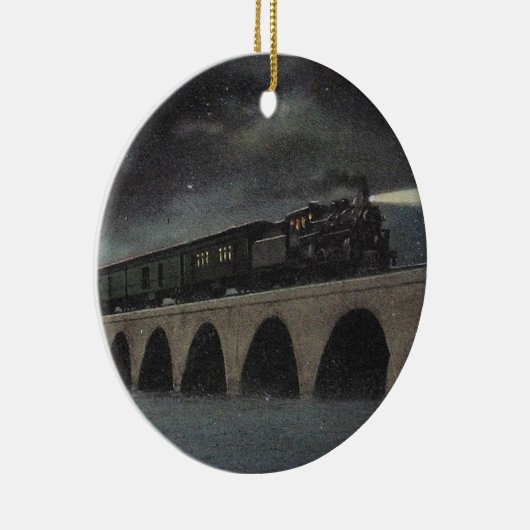 Midnight Florida locomotief Keramisch Ornament (Rechts)