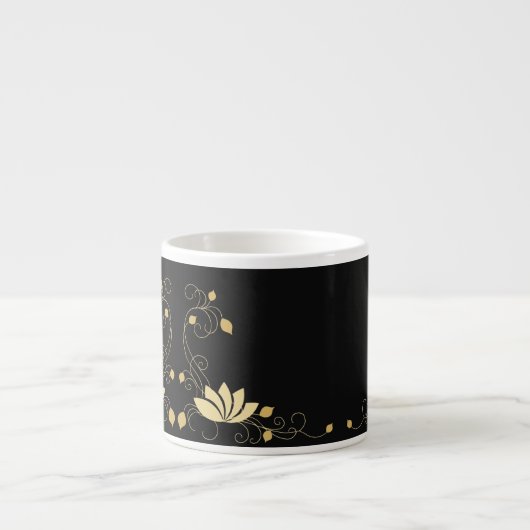 Midnight Flower Espresso Kop (Voorkant)