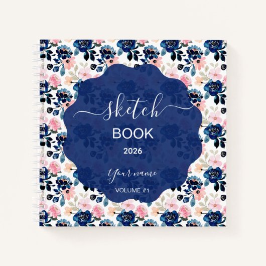 Midnight Flowers Notitieboek (Voorkant)