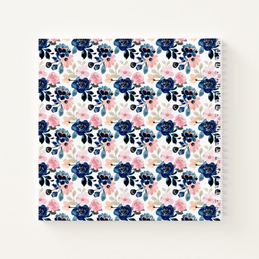 Midnight Flowers Notitieboek (Achterkant)