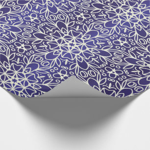 Midnight Flowers Patroon Cadeaupapier