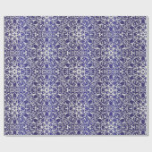 Midnight Flowers Patroon Cadeaupapier (Vlak)