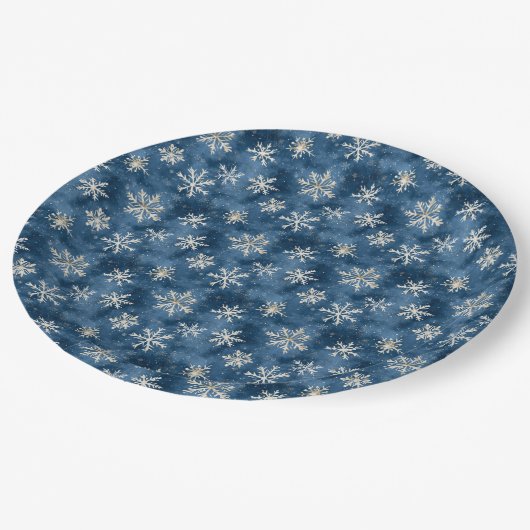 Midnight Flurry Papieren Bordje (Gekanteld)