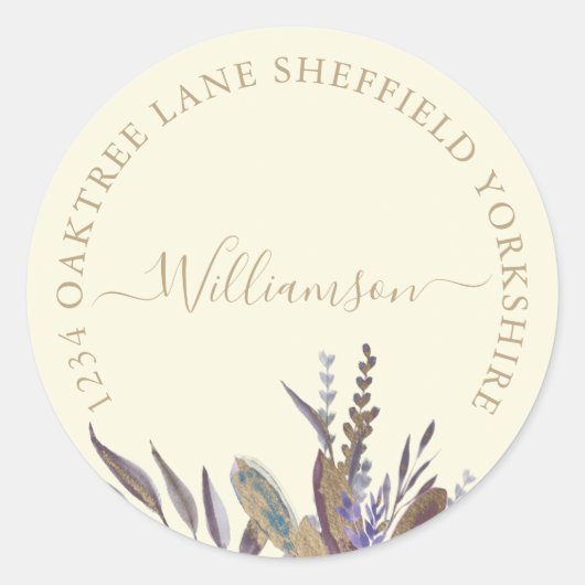 Midnight foliage label (Voorkant)