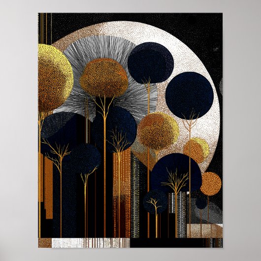 Midnight Forest #12 - 4x5x Digitale Download Poster (Voorkant)
