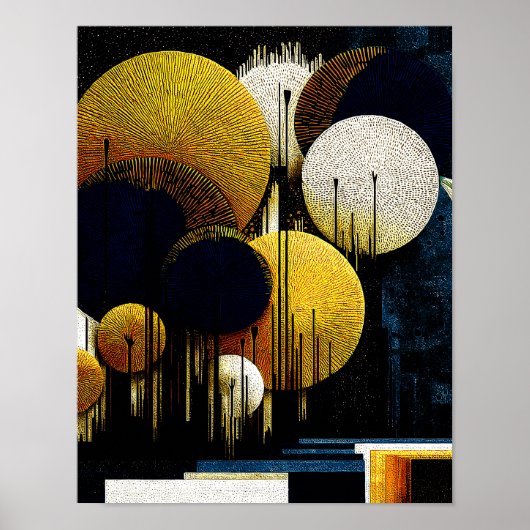 Midnight Forest #14 - 4x5 Digitale Download Poster (Voorkant)
