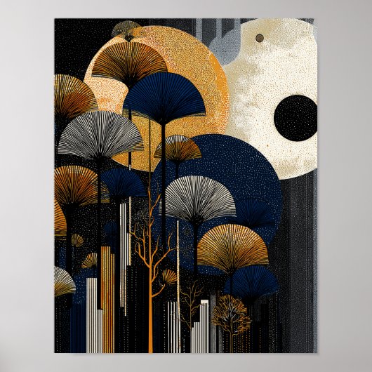 Midnight Forest #2 - 4x5 Digitale Download Poster (Voorkant)
