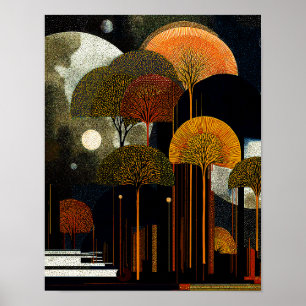 Midnight Forest #8 - 4x5 Digitale Download Poster