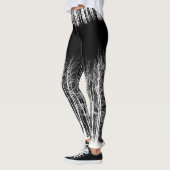 Midnight Forest Black en White Leggings (Links)