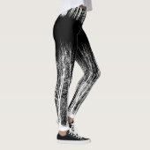 Midnight Forest Black en White Leggings (Rechts)