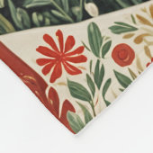 Midnight Forest Christmas Deer Fleece Deken (Hoek)