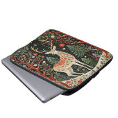 Midnight Forest Christmas Deer Laptop Sleeve (Voorkant onderkant)