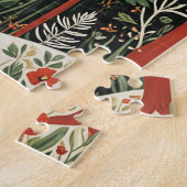 Midnight Forest Christmas Deer Legpuzzel (Zijkant)