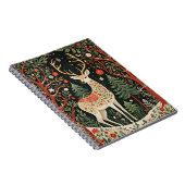 Midnight Forest Christmas Deer Notitieboek (Rechterzijde)