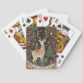 Midnight Forest Christmas Deer Pokerkaarten (Achterkant)