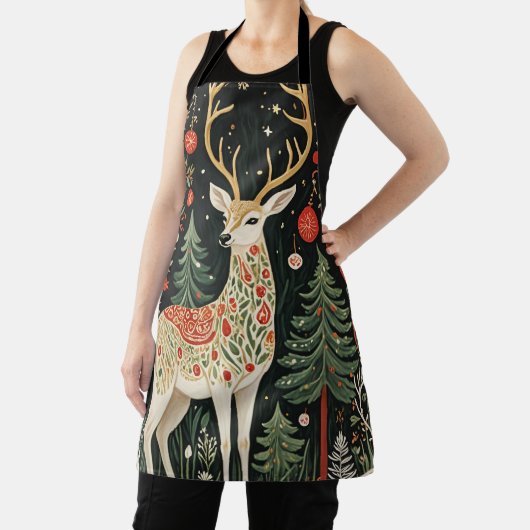 Midnight Forest Christmas Deer Schort (Insitu)