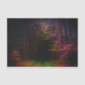Midnight Forest Landscape Poster Tissuepapier (Voorkant)