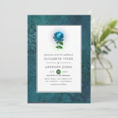 Midnight Forest Wedding Kaart (Staand voorkant)